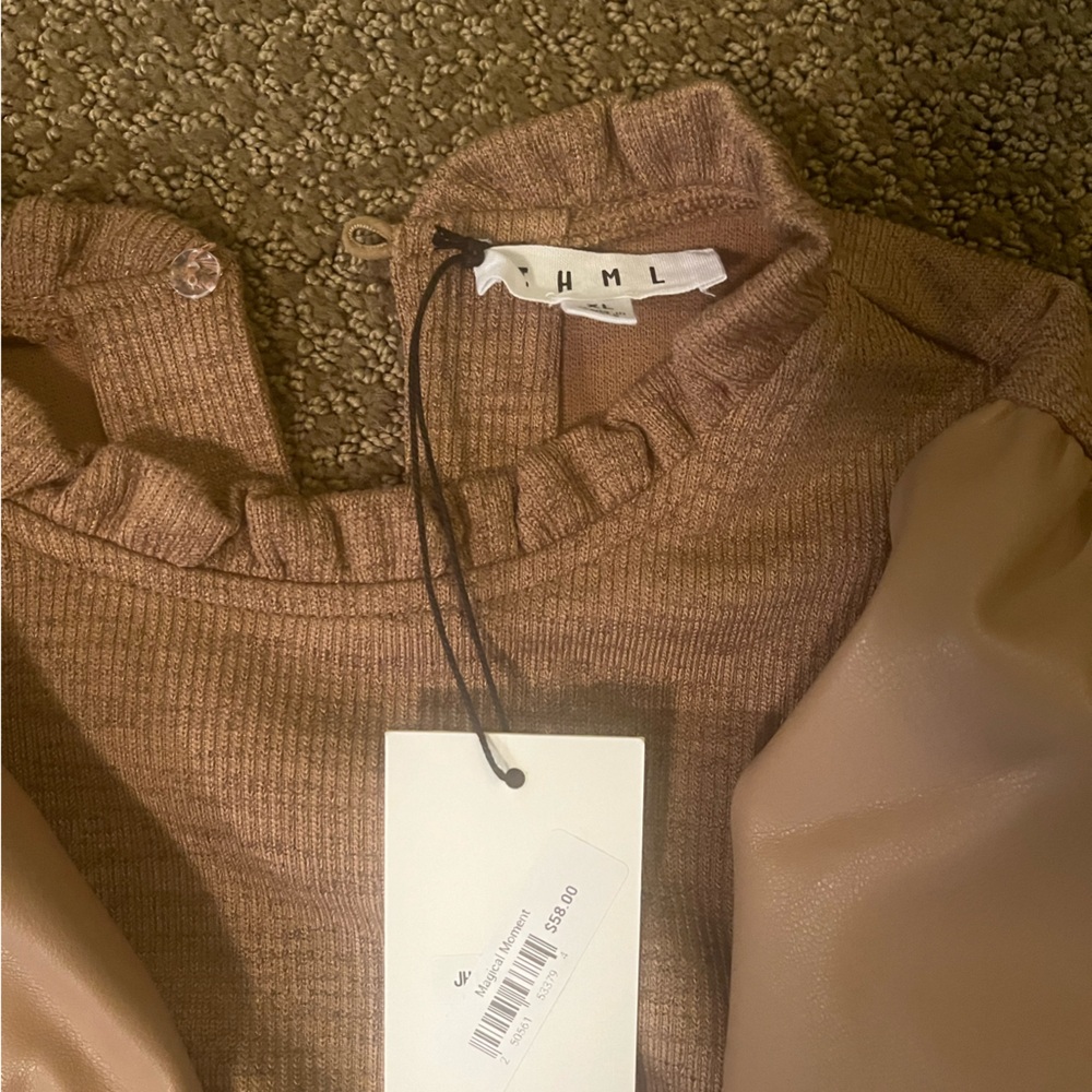 THML Tan Women’s top Size XL new with tags retails for $58